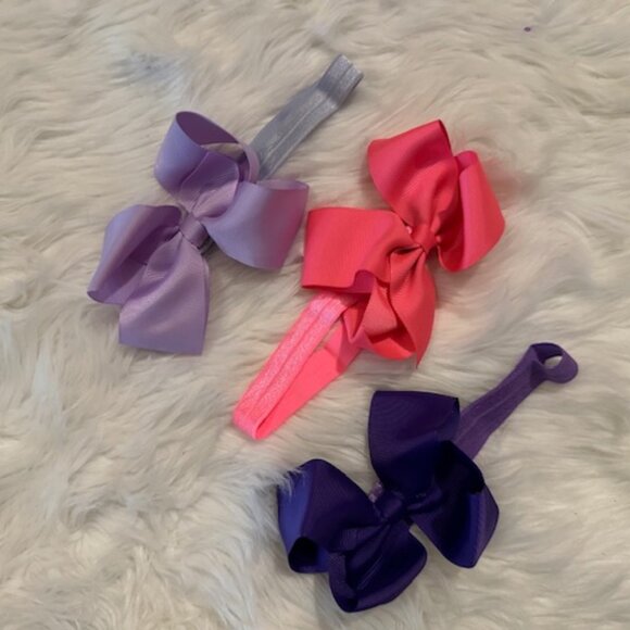 Hand Crafted Other - Bundle of (3) 4" Boutique Bow on FOE Headband